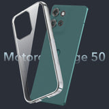 For Motorola Moto Edge 50 5G Back Cover (Hard Anti Yellow Clear Case | Drop & Camera Protection | Shockproof Polycarbonate)