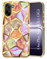For Oneplus Nord CE 5 Back Cover Case (Dual Design Glitter Sparkle and Detachable Diamond Print Case | Soft and Flexible)