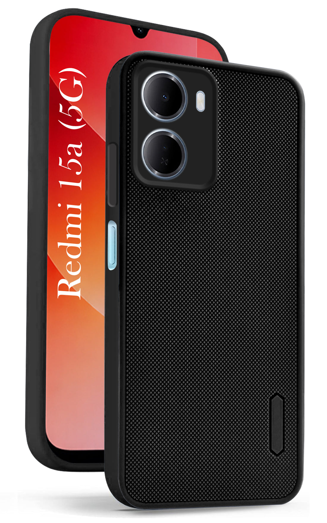 For Redmi 15A 5G Back Cover Case Rubberised (Textured Grip Design | Micro-Fiber Cloth Inside | Slim and Light Weight | Soft Touch and Feel)