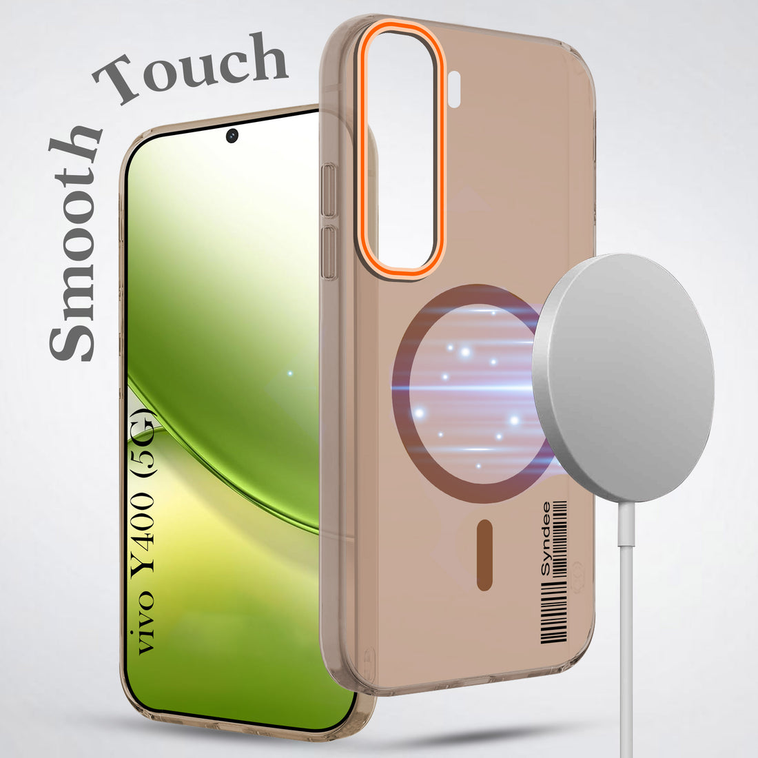 For Vivo Y400 Back Cover Case (Soft Touch | Camera Bump Protection | MagSafe Compatible | Matte Finish)