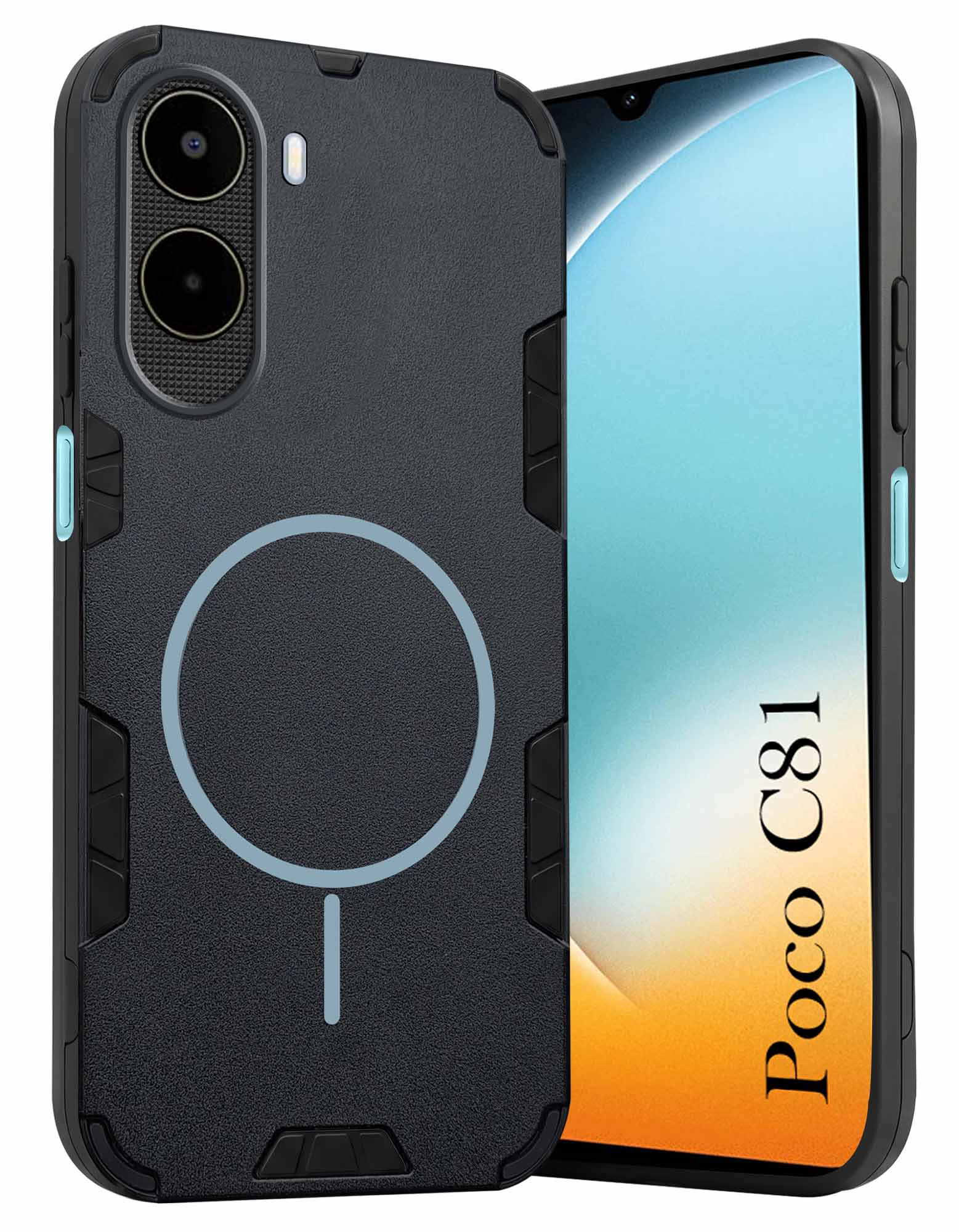 For Poco C81 Back Cover Case (Slim Hybrid Armor | Shockproof Camera Protection | Rugged Dual Layer)