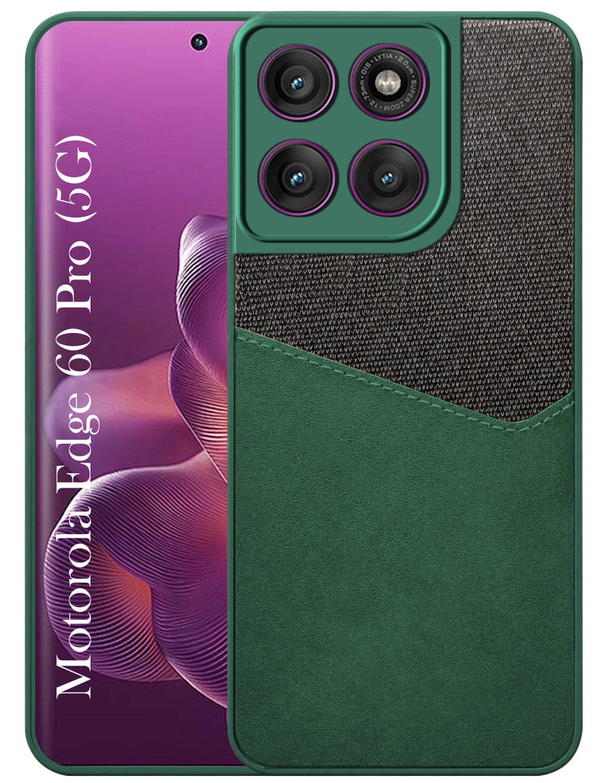 For Motorola Moto Edge 60 Pro Back Cover Case (Dual PU Leather Stitch | Professional Minimalist | Soft and Flexible)