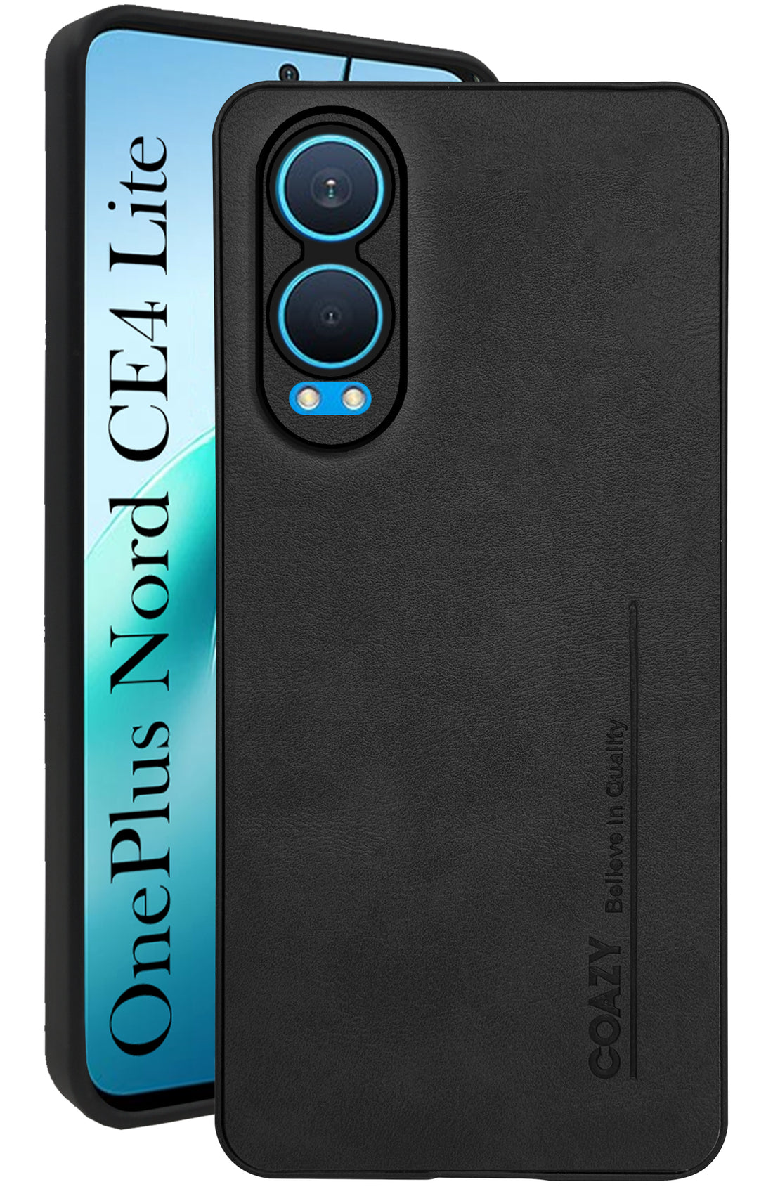 For OnePlus Nord CE 4 Lite Back Cover Case (Professional Vegan Leather | Camera Protection | Slim & Soft)
