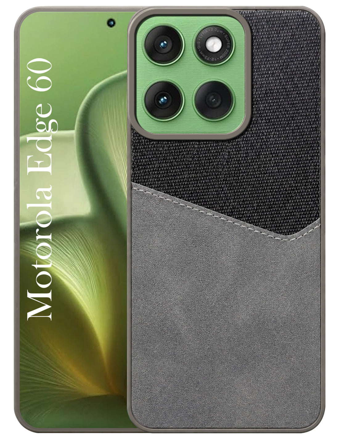 For Motorola Moto Edge 60 Back Cover Case (Dual PU Leather Stitch | Professional Minimalist | Soft and Flexible)