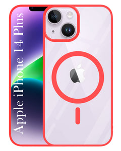 For Apple iPhone 14 Plus Back Cover Case (MagSafe Compatible Wireless Charging | Hybrid Camera Bump Protection | Shockproof Polycarbonate Material)