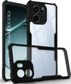 For Oneplus Nord CE 6 Back Cover Case Hybrid (Shockproof with Polycarbonate Clear Panel | Professional Black)