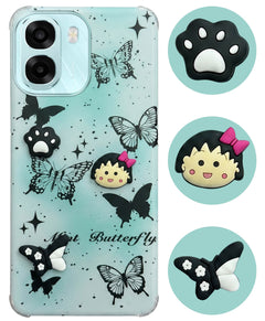 For Oppo A6X | Oppo A6S Back Cover Case (3D Cute Cartoons | Hard Back Side Soft | Matte Premium Finish | HD Printing)