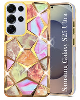 For Samsung Galaxy S25 Ultra Back Cover Case ( Dual Design Glitter Sparkle and Detachable Diamond Print Case | Soft and Flexible)