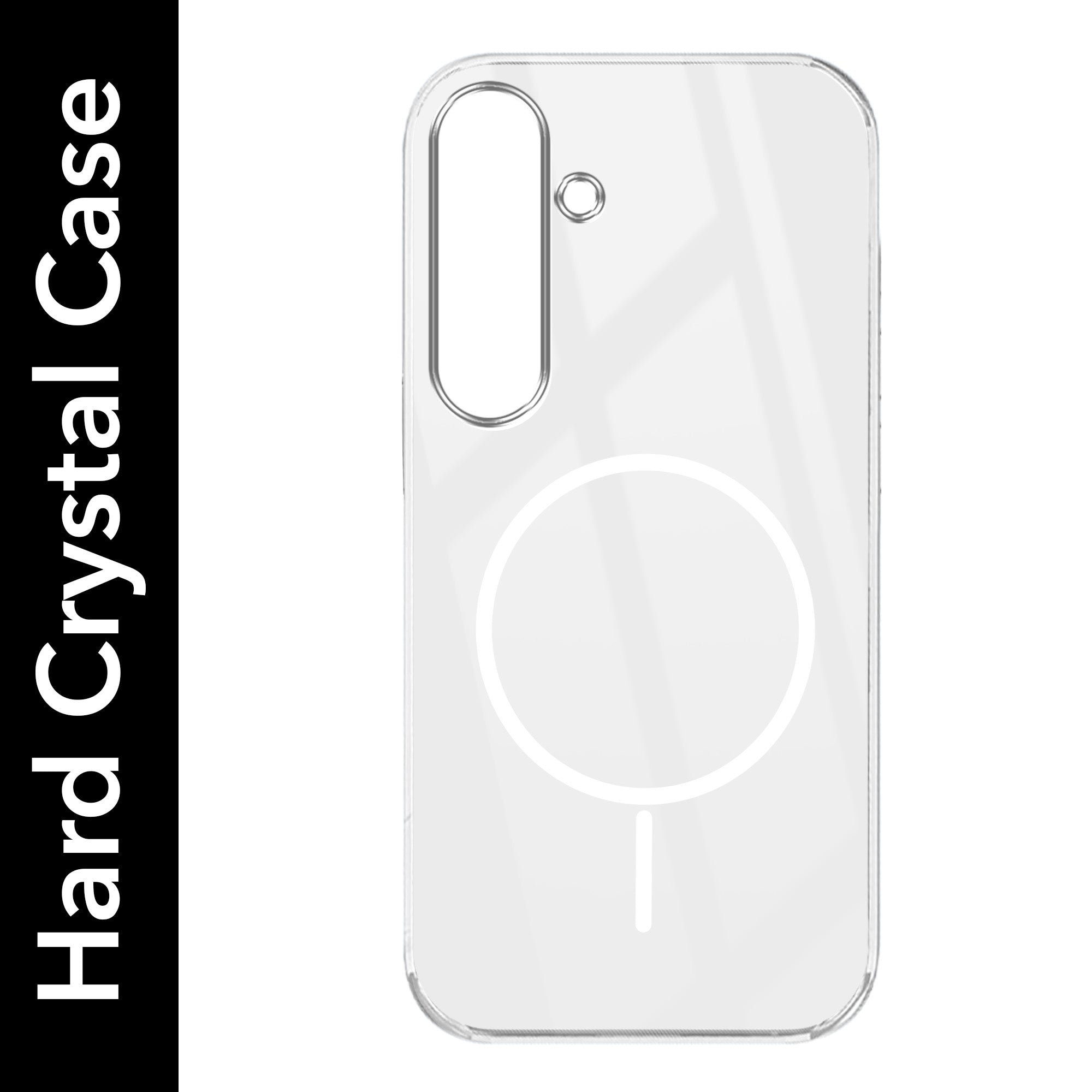 For Samsung Galaxy S24 Plus Back Cover Case Crystal Anti Yellow (MagSafe Wireless Charging Support |Camera Protection Bump)