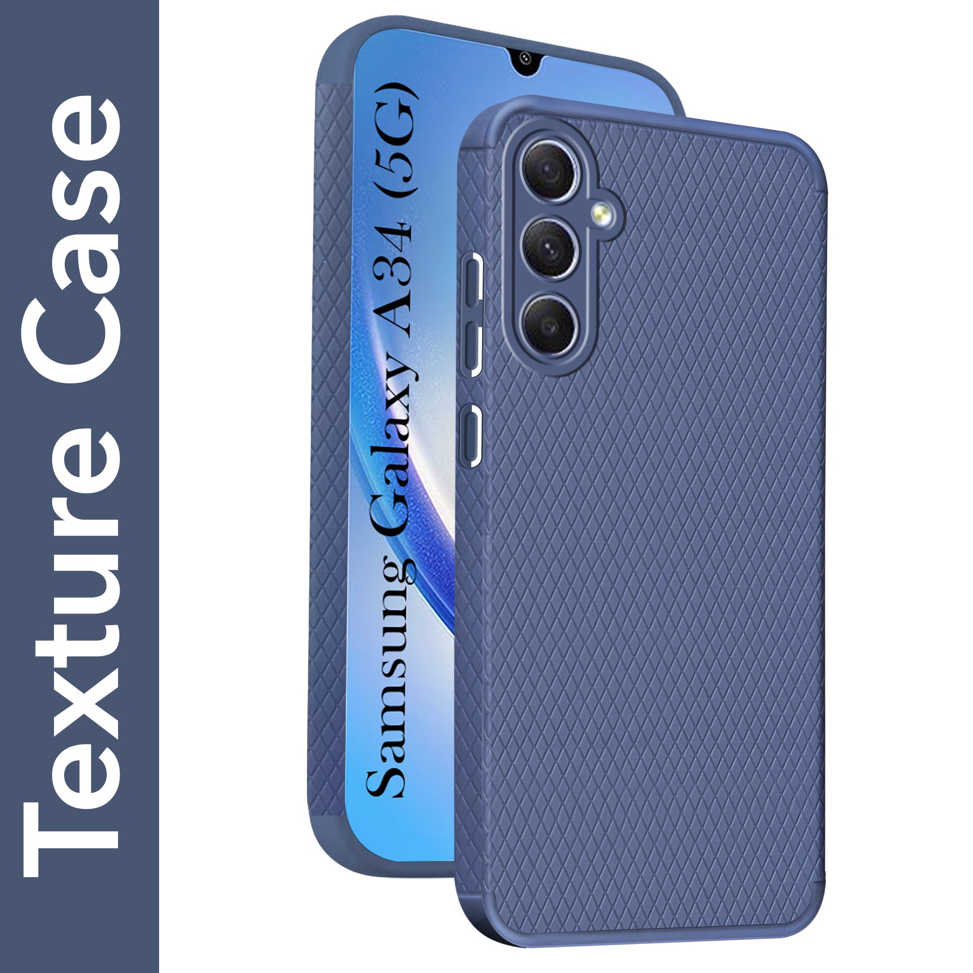 For Samsung Galaxy A34 5G Back Cover Case (Liquid Silicone | Side Grip | Camera Protection)