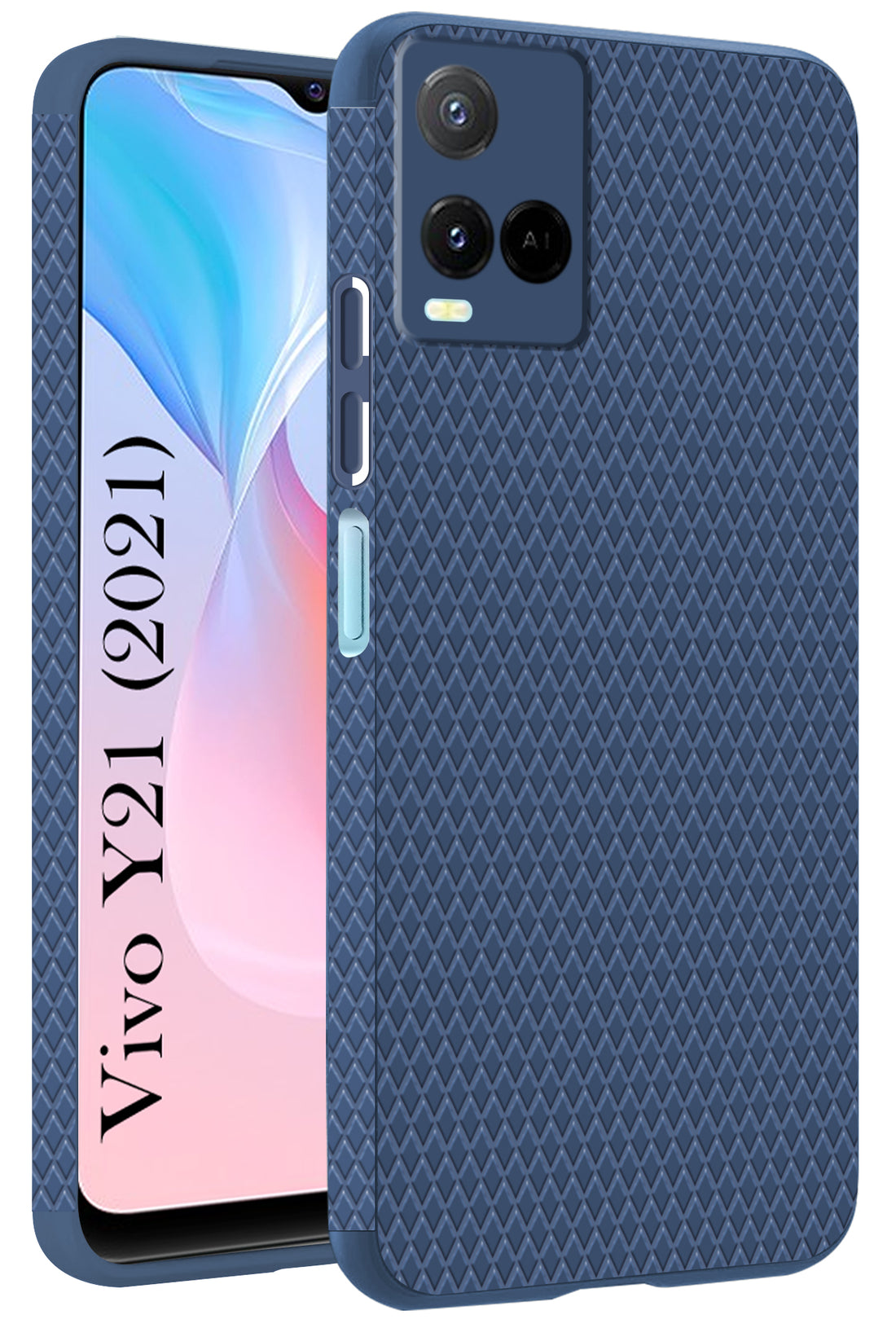 For Vivo Y21 2021 Back Cover Case (Liquid Silicone | Side Grip | Camera Protection)