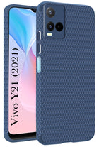 For Vivo Y21 2021 Back Cover Case (Liquid Silicone | Side Grip | Camera Protection)
