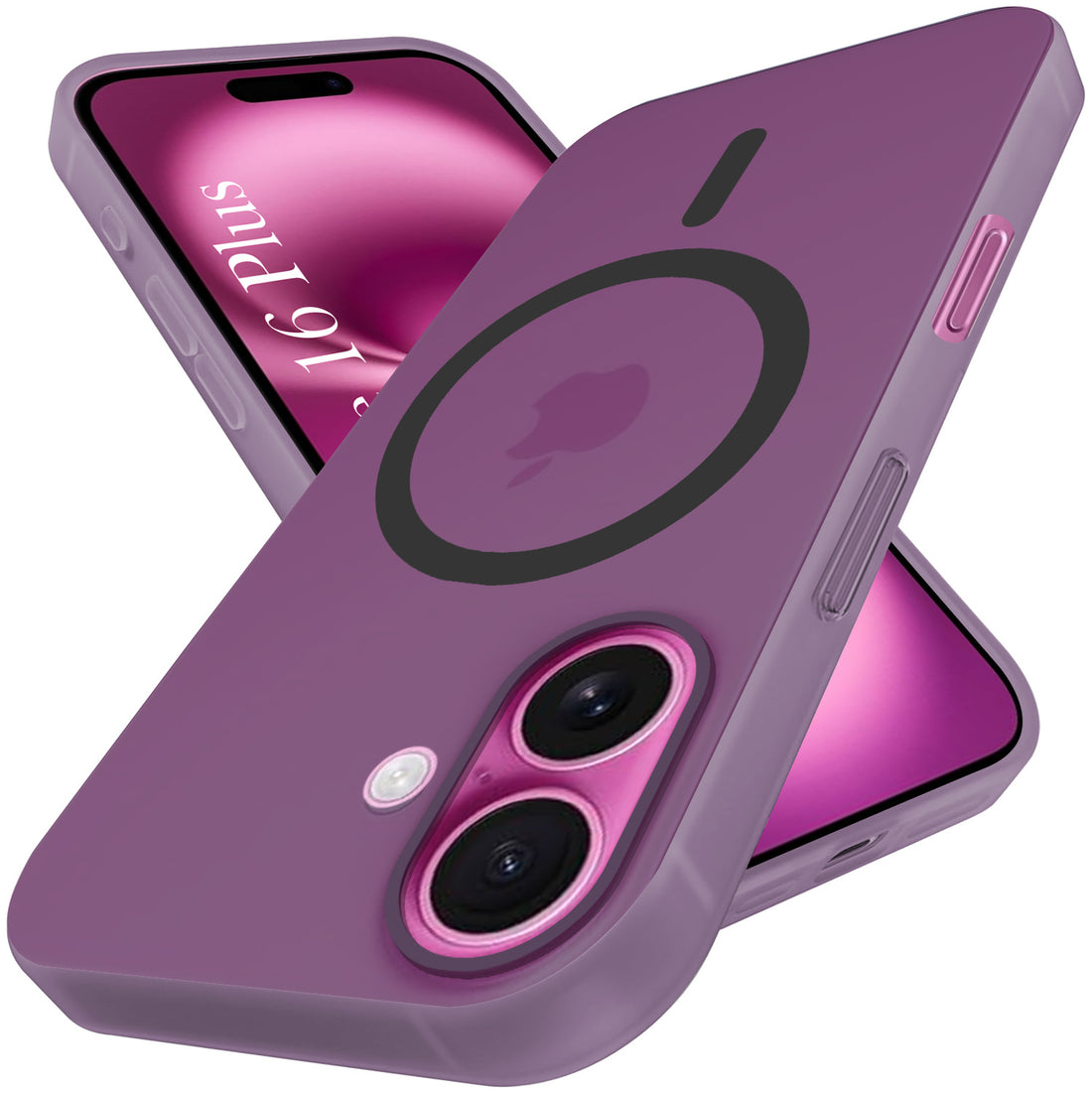 For Apple iPhone 16 Plus Back Cover Case (Frosted Matte Feel | MagSafe Compatible Wireless Charging | Polycarbonate Material)