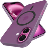 For Apple iPhone 16 Plus Back Cover Case (Frosted Matte Feel | MagSafe Compatible Wireless Charging | Polycarbonate Material)