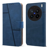 For Vivo X200 Pro 5G Flip Cover Case ( Stitched Leather with Magnetic Closure)