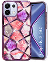 For Oppo K13 3D Back Cover Case Silicone Compatible (Dual Design Glitter Sparkle and Detachable Diamond Print Case | Soft and Flexible)