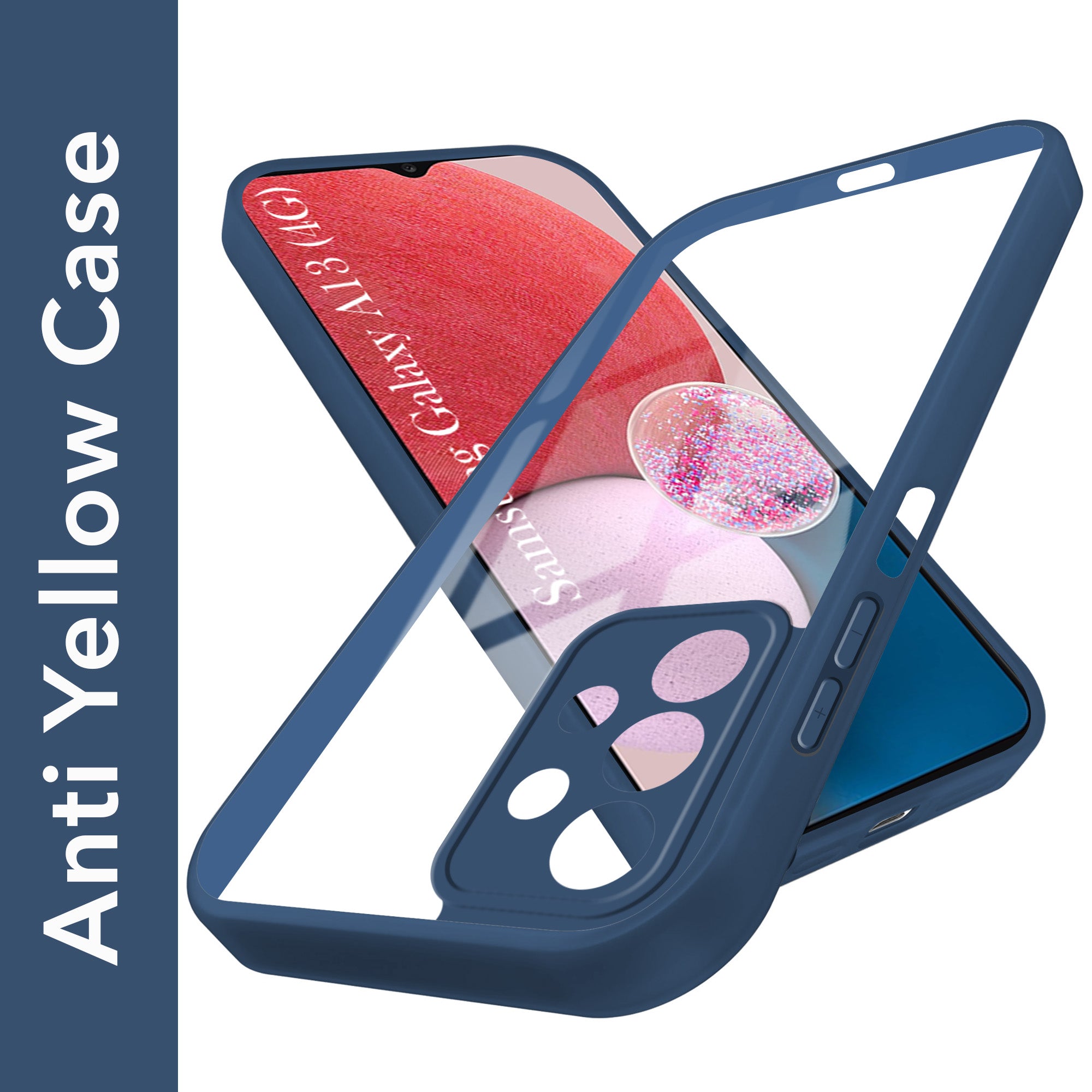 For Samsung Galaxy A13 4G Back Cover Case Ultra-Hybrid (Lifetime Anti Yellow | Anti Scratch | Crystal Clear Shockproof)