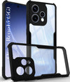 For Oppo Reno15 5G | Oppo Reno 15 5G Back Cover Case Hybrid (Shockproof with Polycarbonate Clear Panel | Professional Black)
