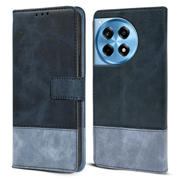 For OnePlus 12R 5G Flip Cover Case (Professional Dual Leather Wallet with Magnetic Closure)