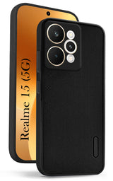 For Realme 15 Back Cover Case (Textured Grip Design | Micro-Fiber Cloth Inside | Slim and Light Weight | Soft Touch and Feel)