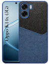 For Oppo K14x 5G Back Cover Case (Dual PU Leather Stitch | Professional Minimalist | Soft and Flexible)