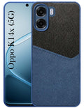 For Oppo K14x 5G Back Cover Case (Dual PU Leather Stitch | Professional Minimalist | Soft and Flexible)