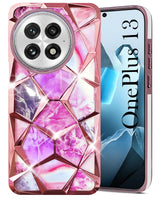 For OnePlus 13 Back Cover Case (Dual Design Glitter Sparkle and Detachable Diamond Print Case | Soft and Flexible)