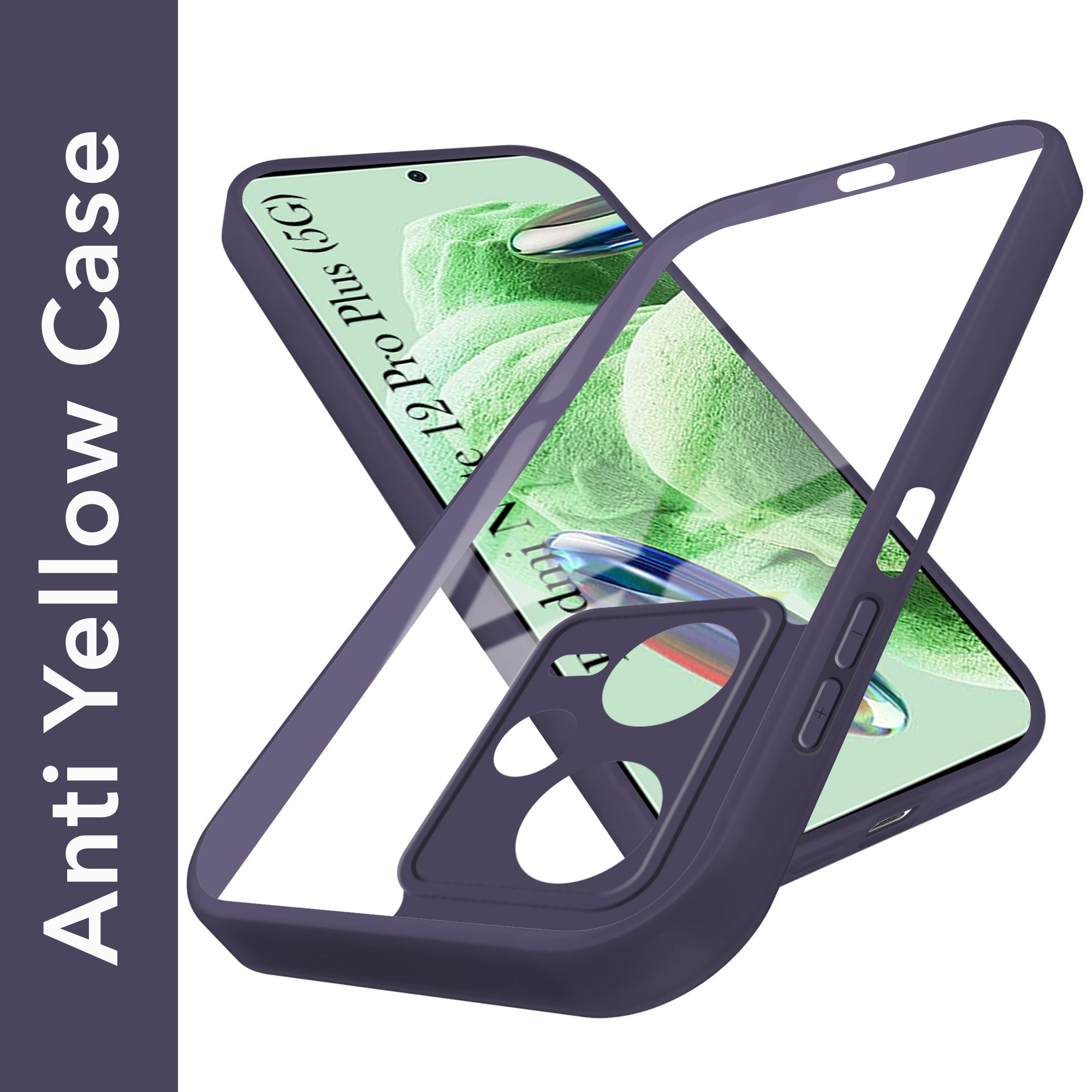 For Redmi Note 12 Pro Plus 5G Back Cover Case Ultra-Hybrid (Lifetime Anti Yellow | Anti Scratch | Crystal Clear Shockproof)