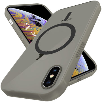 For Apple iPhone Xs Back Cover Case (Frosted Matte Feel | MagSafe Compatible Wireless Charging | Polycarbonate Material)