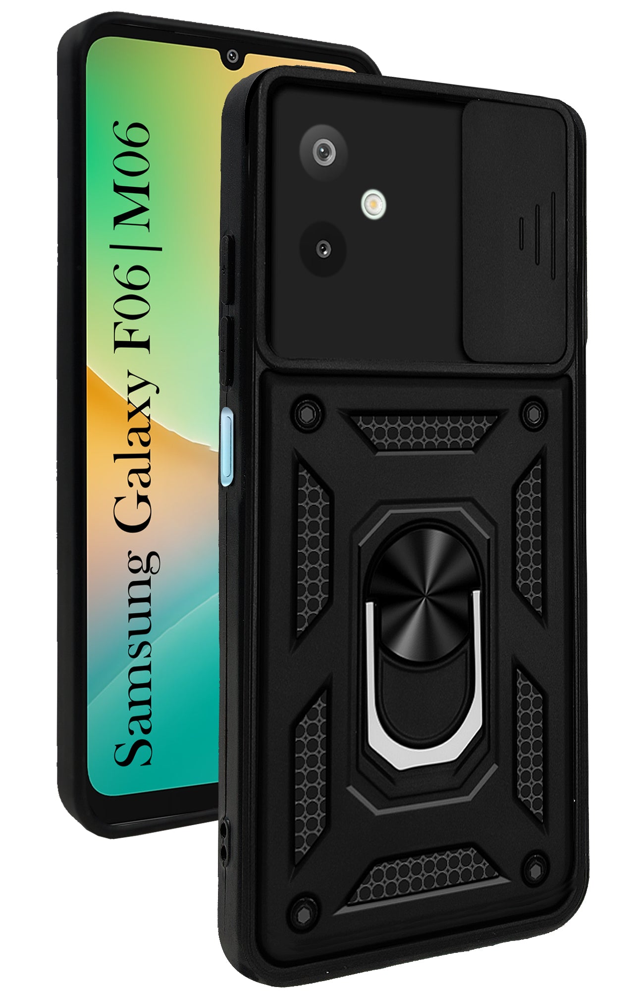 For Samsung Galaxy F06 | Samsung Galaxy M06 Back Cover Case (Hybrid Dual Armor Polycarbonate)