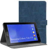 For Flip Cover Folio Case Samsung Galaxy Tab 3 V (SM-T116NY) 7 Inch (PU Leather | Multi-Angle Smart Stand | Card Storage Slots | Silicone Back Pouch)