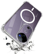 For Vivo V40 | Vivo V40 Pro 5G Back Cover Shockproof Crystal-Clear (Magsafe Wireless Support | Drop & Camera Protection | Hard Polycarbonate)