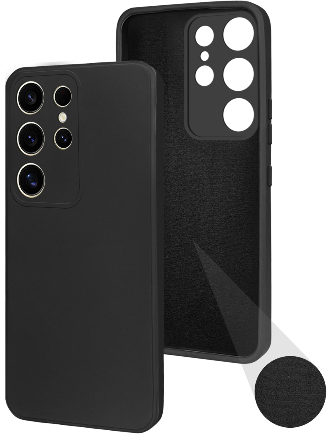 For Samsung Galaxy S24 Ultra Back Cover ( Silicone Clear Shockproof Case with Camera Protection | Soft and Flexible | Transparent)