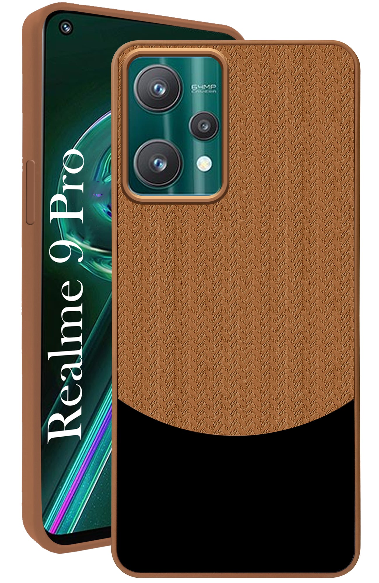 Cover Silicone Morbida Per Realme 9 Pro 5G / 9 5G | Custodia Antiurto Con Protezione Fotocamera | Colore Marrone