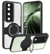 For Vivo T3 Ultra Back Cover Case with stand (Built-in Ring Holder Kickstand | Lifetime Anti Yellow | Camera Protection)
