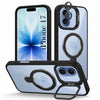 For Apple iPhone 17 Back Cover Case Crystal (Lifetime Anti Yellow | Magnetic Ring Stand | Camera Lens Protection | MagSafe Compatible)
