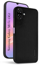 For Samsung Galaxy M17e Back Cover Case Rubberised (Textured Grip Design | Micro-Fiber Cloth Inside | Slim and Light Weight | Soft Touch and Feel)