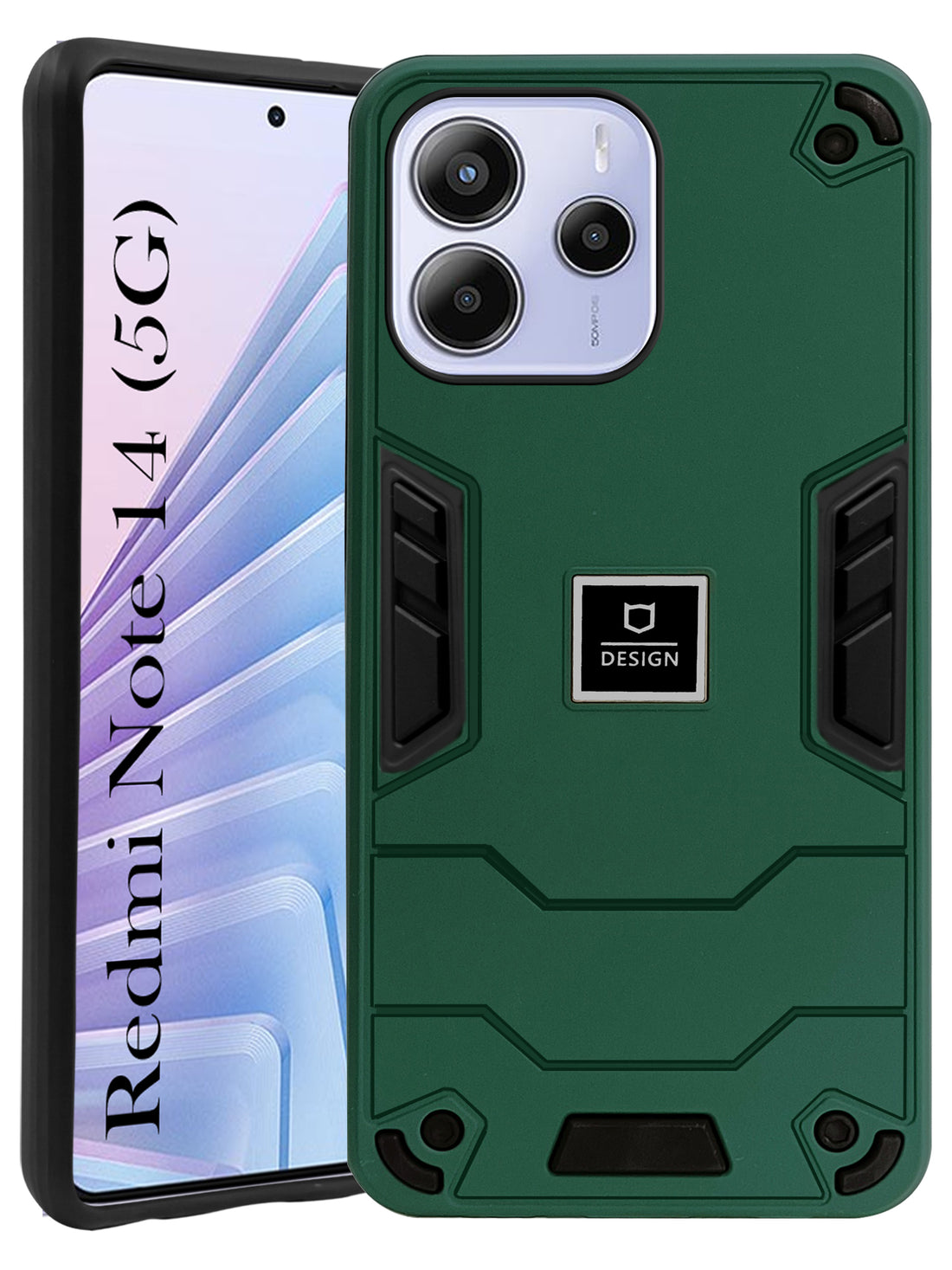 For Redmi Note 14 5G | Redmi Note 14 SE Back Cover Case (Lightweight Hybrid Shockproof Polycarbonate)
