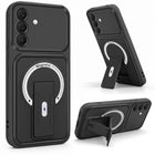 For Samsung Galaxy A57 5G Back Case Cover Metallic (Hybrid Armor Kickstand | MagSafe Compatible | Camera Protection Shockproof)