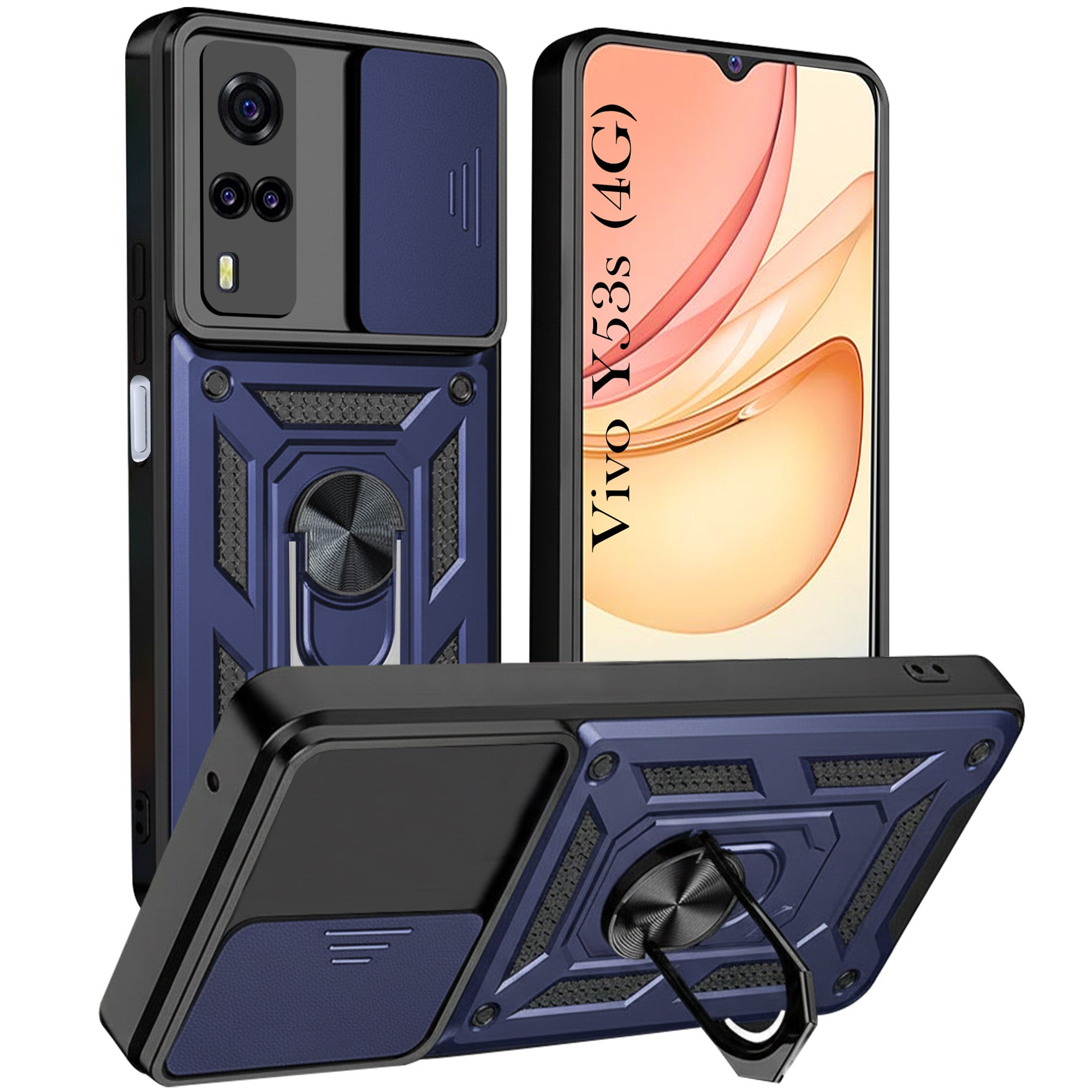 For Vivo Y53s 4G Back Cover Case (Hybrid Armor Polycarbonate)