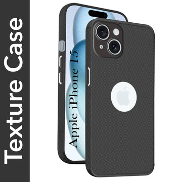 For Apple iPhone 15 Back Cover Case (Liquid Silicone | Side Grip | Camera Protection)