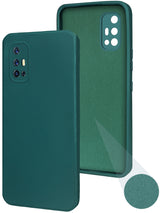 For Vivo V17 Back Cover Case ( Matte Finish Silicone with Inside Fiber cloth)