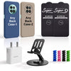 Complete Mobile Care Kit (Get Any 2 Cases+2 Tempered Glass+25W Charger Adapter+Metallic Mobile Stand+Cable Protector)