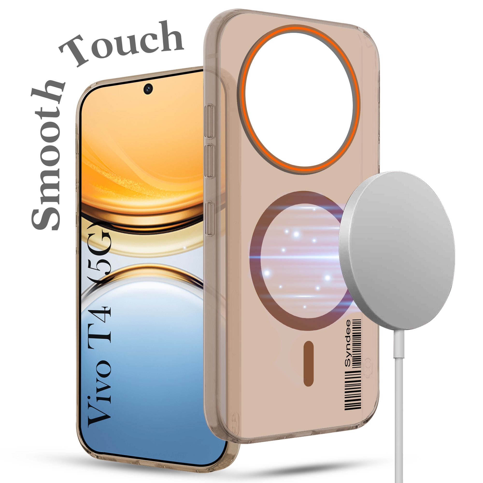 For Vivo T4 Back Cover Case (Soft Touch | Camera Bump Protection | MagSafe Compatible | Matte Finish)