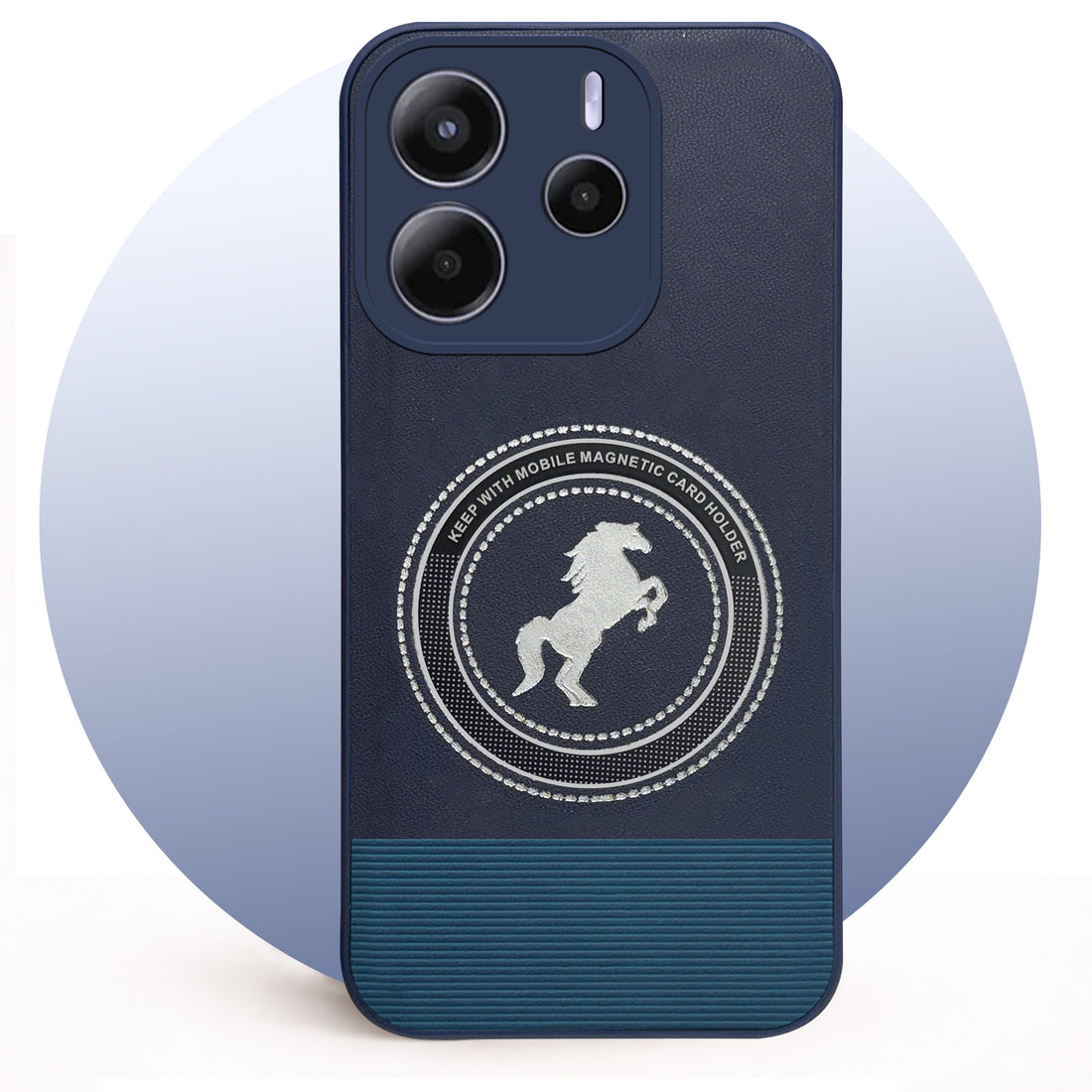 For Redmi Note 14 5G | Redmi Note 14 SE Back Cover Case PU Leather Finish (Professional Minimalist Texture | MagSafe Compatile | Camera Protection | Sleek Sober Formal)