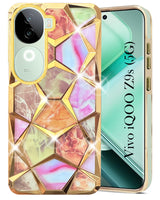 For Vivo iQOO Z9s  Back Cover Case ( Dual Design Glitter Sparkle and Detachable Diamond Print Case | Soft and Flexible)