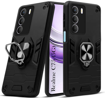 For Realme C75 5G Back Cover Case (Shockproof Polycarbonate Dual Layer Hybrid Armor)