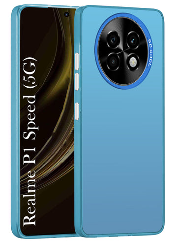 For Realme P1 Speed Hard Back Cover Case (Velvet Touch | Professional Glossy Finish | Camera Protection Bump)