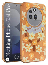 For Nothing Phone 3A Pro 5G Back Cover Case (Cute Floral Design | Flower Print for Girls | MagSafe Compatible Wireless Charging)