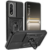 For Oneplus Nord 5 Back Cover Case (Sliding Shutter Camera Protection | Polycarbonate |Ring Holder Kickstand)
